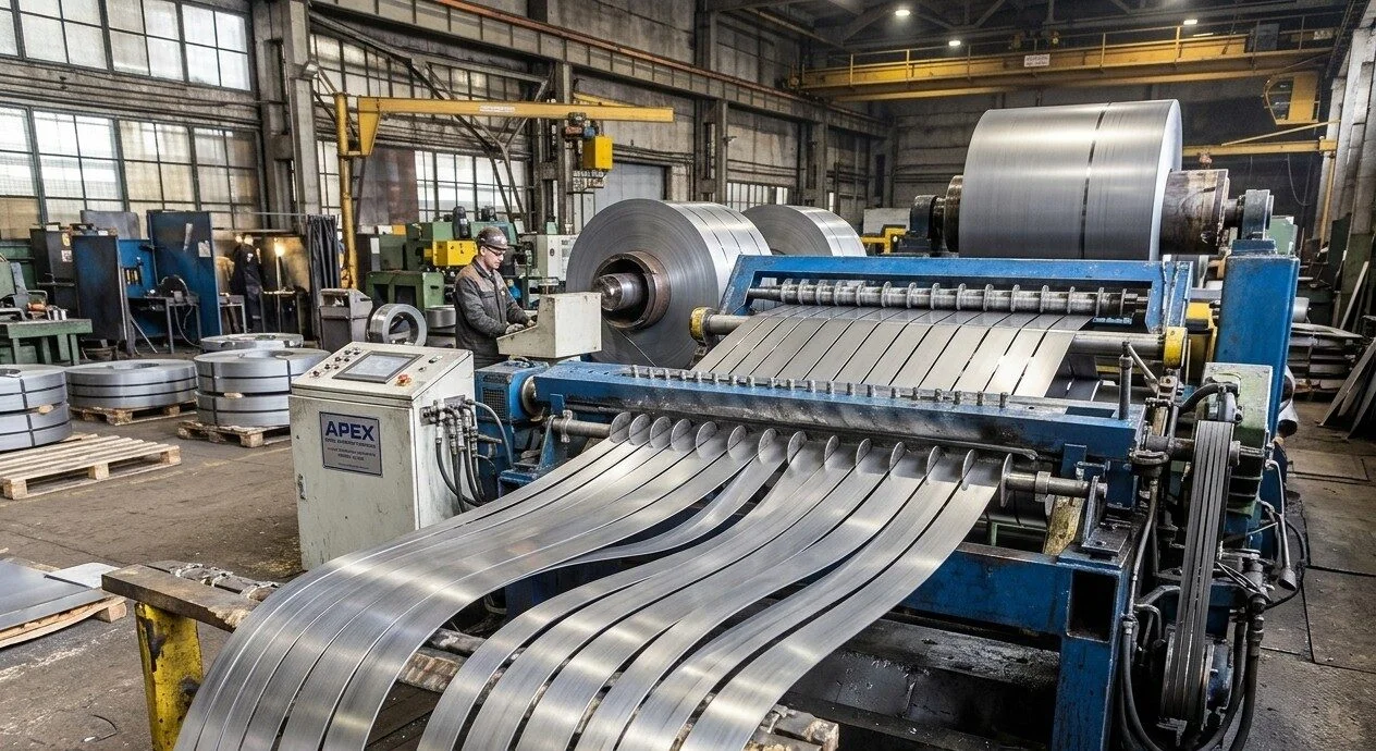 Precision coil slitting service for steel manufacturing and fabrication