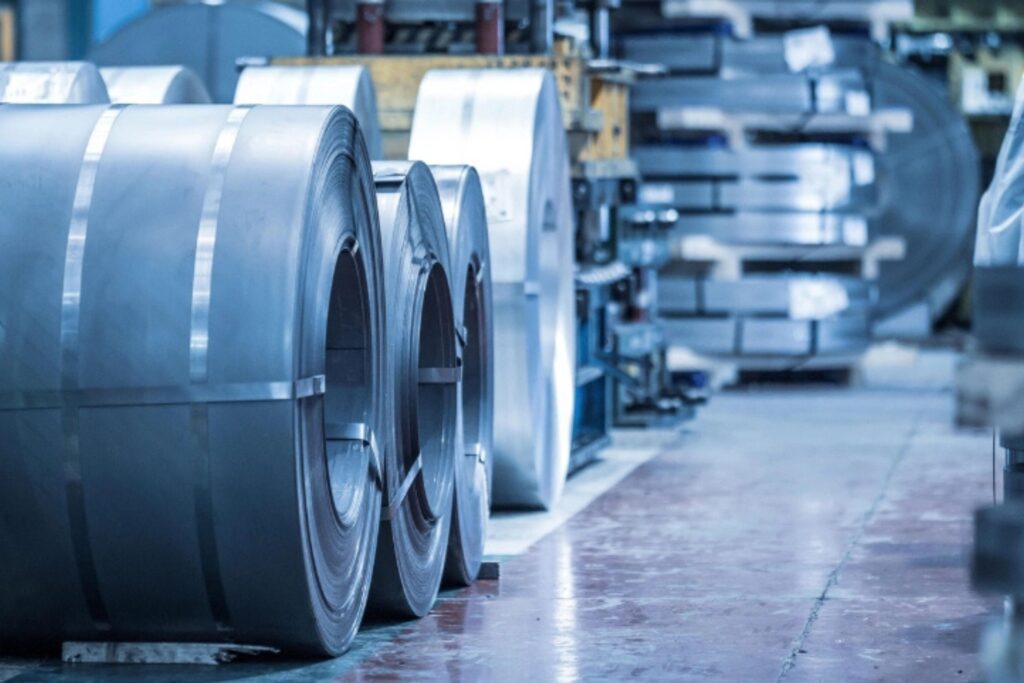 Steel Coils Packing in factory