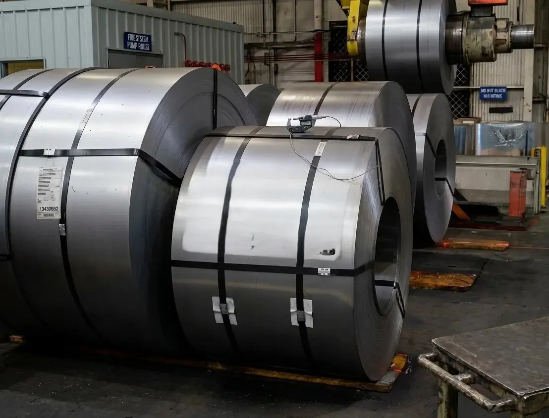packing of Cold Rolled Coils in factory