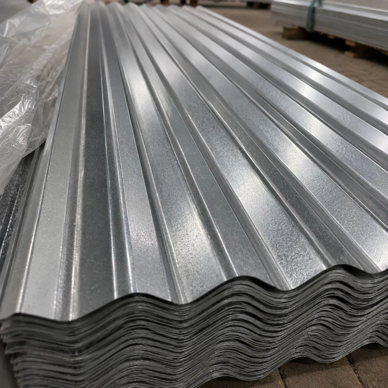Galvanized corrugated steel roofing sheet