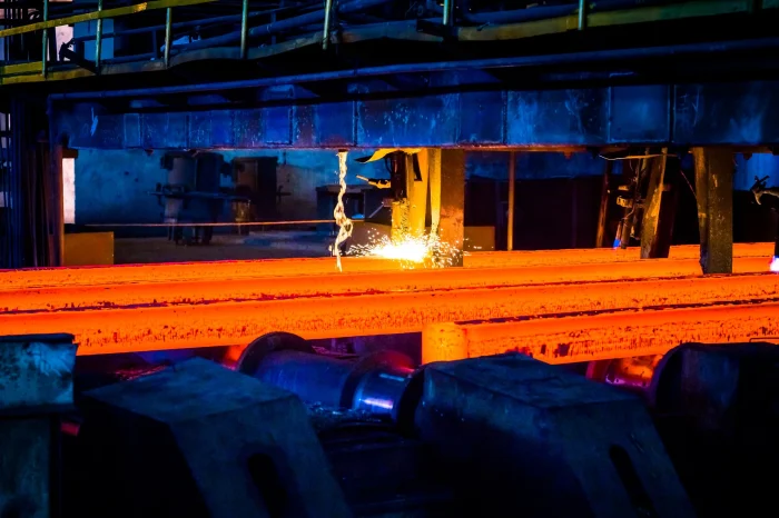 Steel is getting produced at 1,100°C